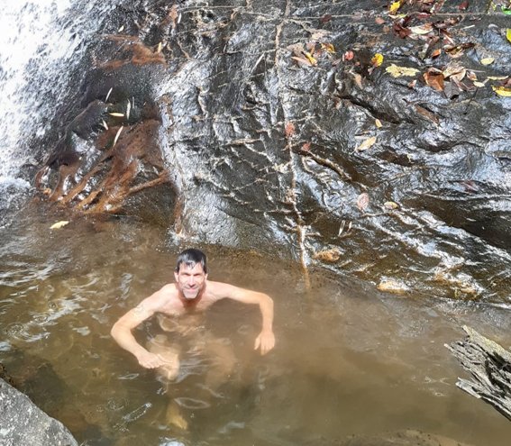 Swimming in Natural Pond